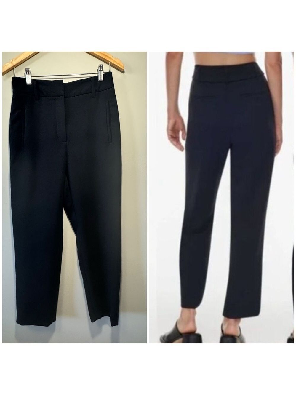 Wilfred Black Cropped Ankle Pants. Size 6